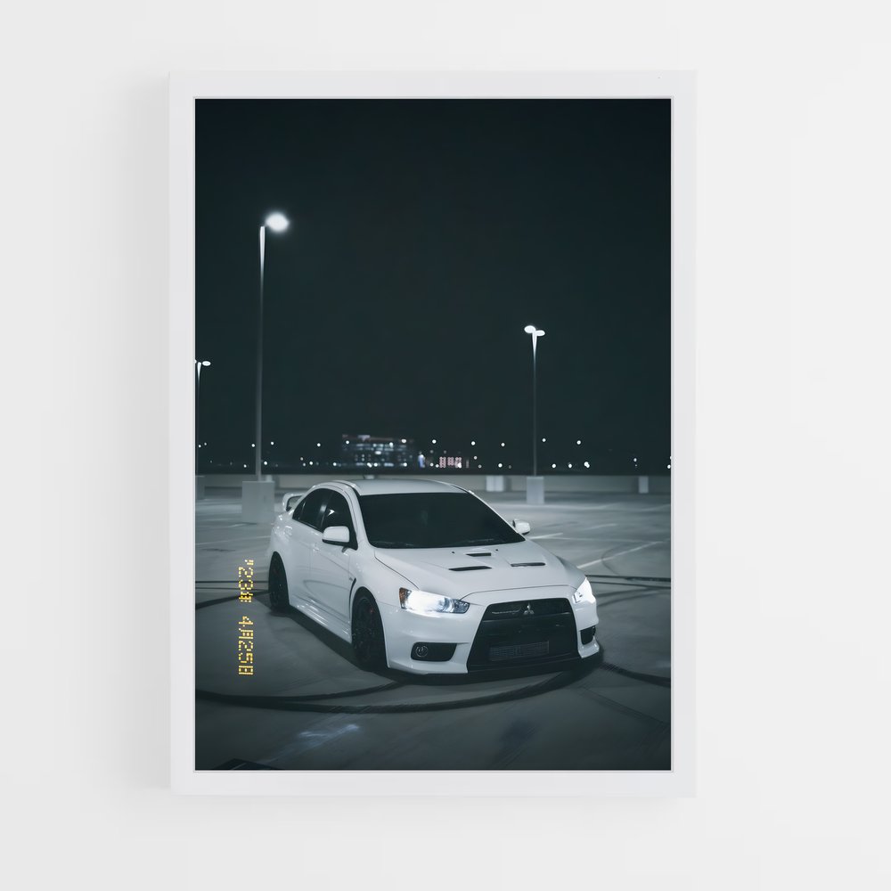 Poster Lancer Nocturne – affiche Mitsubishi (vue 3)